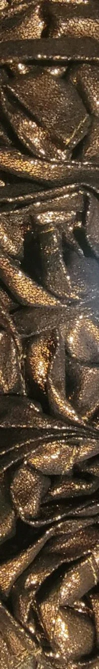 Metallic Bronze Floral Accent Women’s Handbag